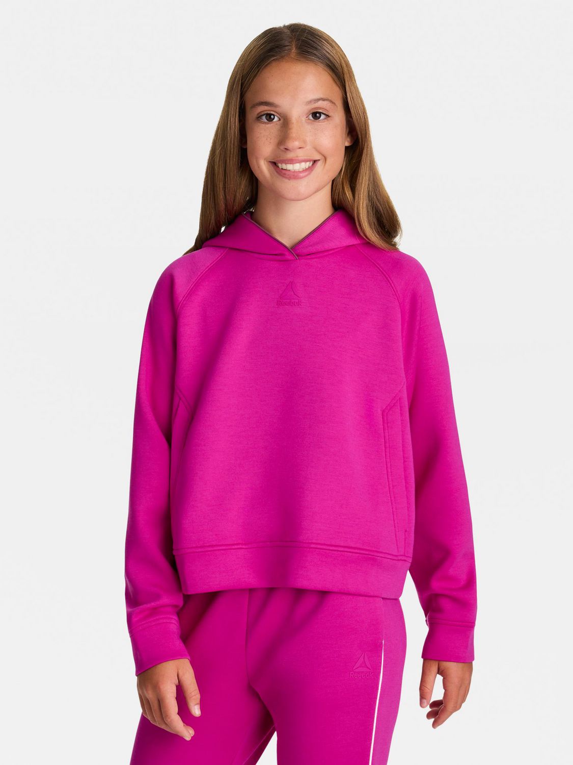 Reebok Chandail à Capuchon en Molleton Technique Momentum Pour Filles