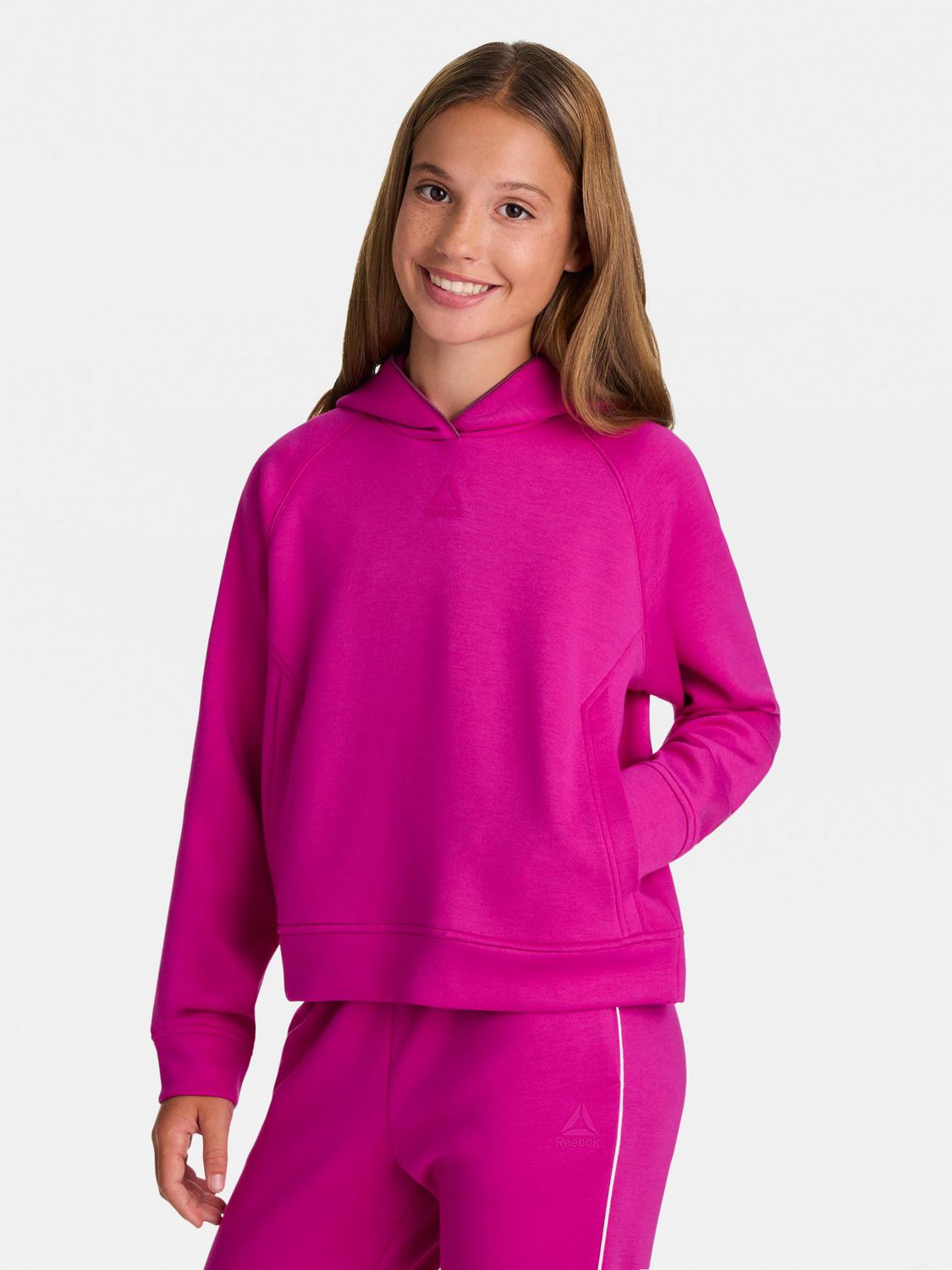 Reebok Chandail à Capuchon en Molleton Technique Momentum Pour Filles