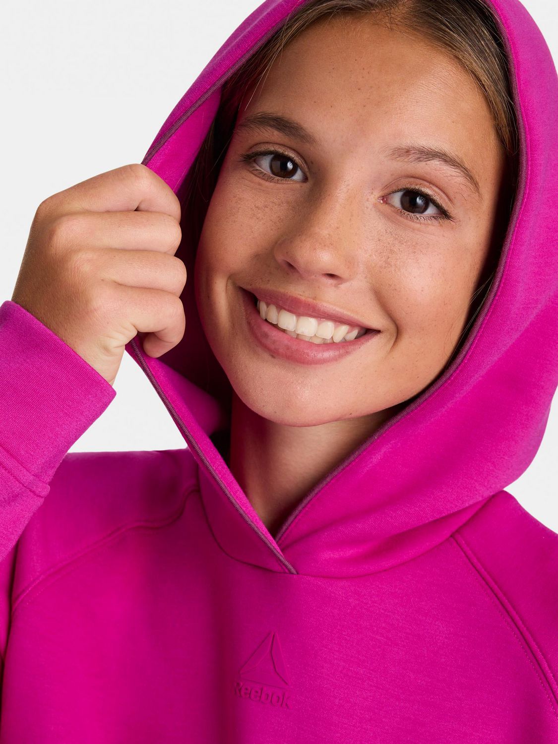 Reebok Chandail à Capuchon en Molleton Technique Momentum Pour Filles