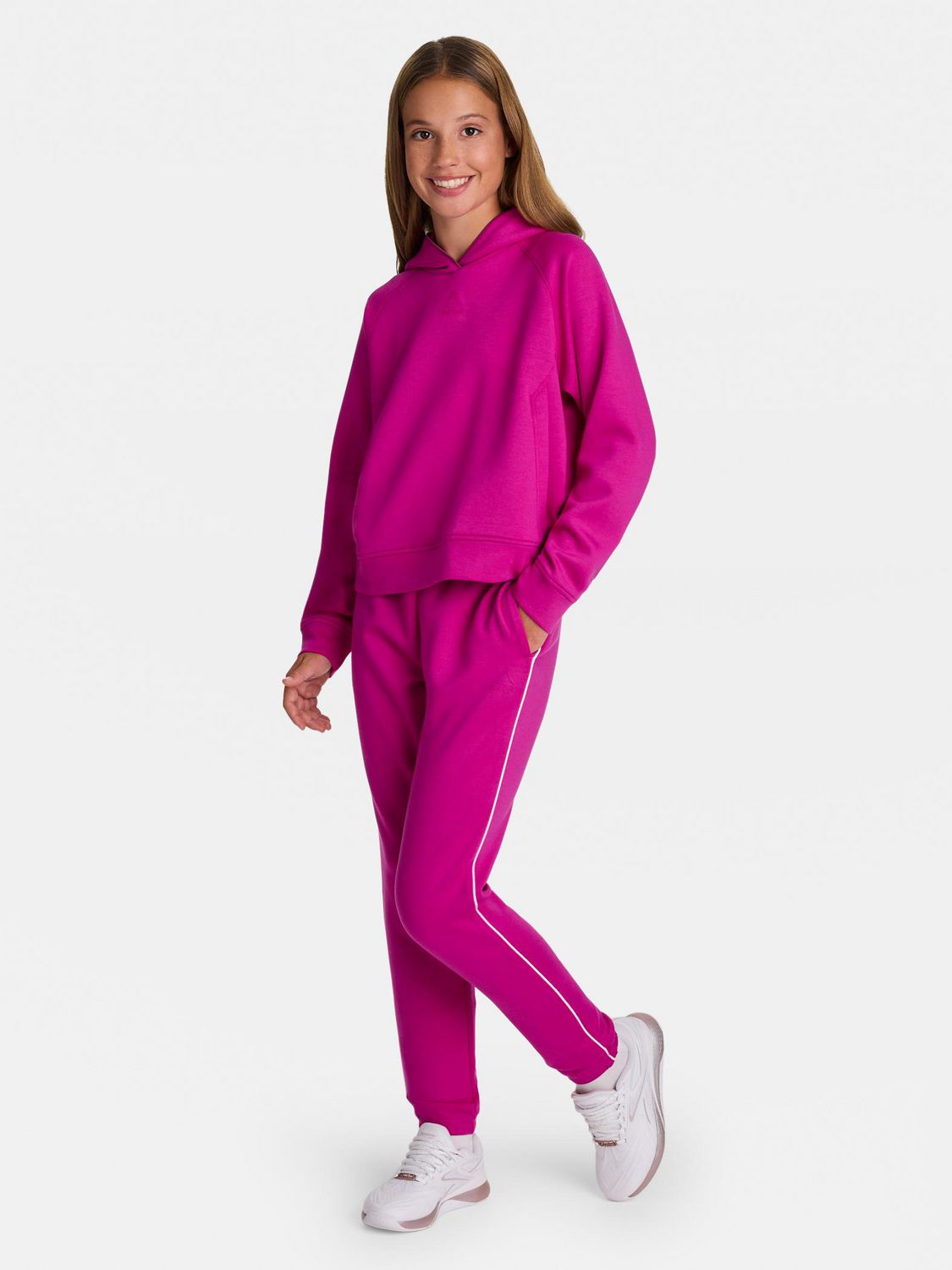 Reebok Chandail à Capuchon en Molleton Technique Momentum Pour Filles