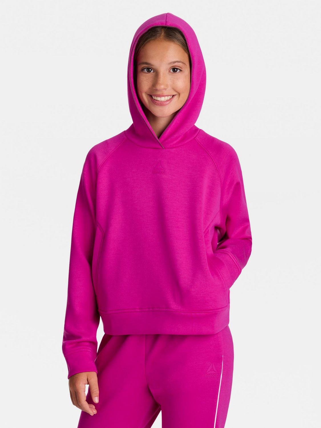 Reebok Chandail à Capuchon en Molleton Technique Momentum Pour Filles