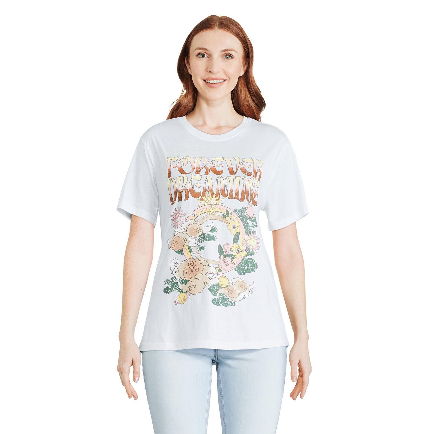 T-shirt à imprimé graphique The Pink Closet pour femmes