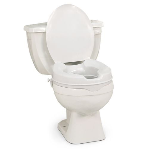 Siège de toilette surélevé avec couvercle, Profilio, Ajoute 5 cm (2 po) à la hauteur du siège