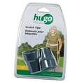 thumbnail image 1 of Hugo Gray/Black Rubber Contoured Crutch Tips, Pair, Large, 1 of 1