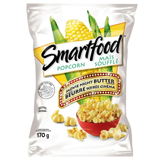 Maïs soufflé à saveur de beurre soirée cinéma de SmartfoodMD