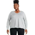 thumbnail image 1 of George Women's Plus V-Neckline Tee, 1 of 6