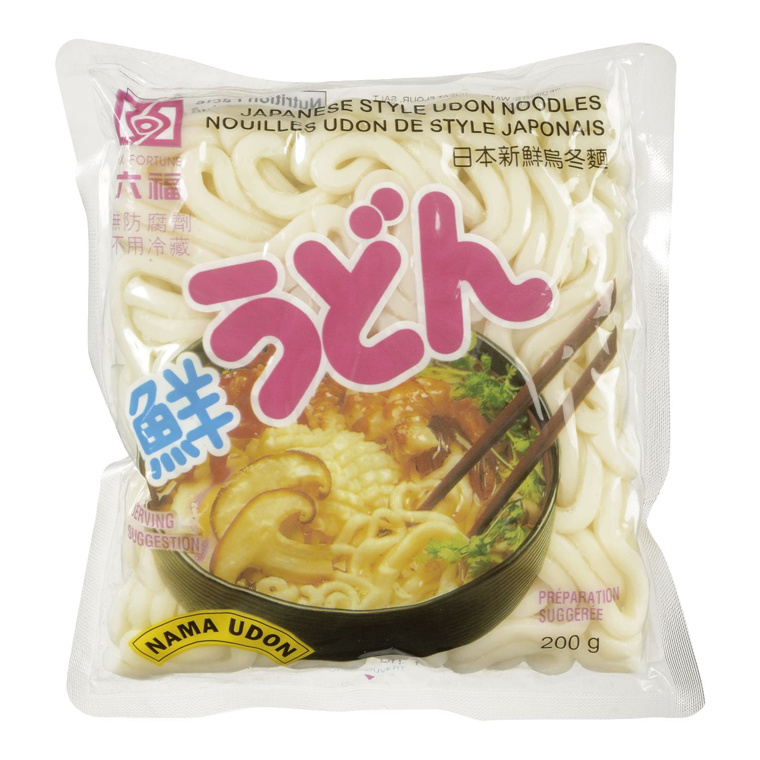 Six Fortune Japanese Style Namafreshu Don Noodles Walmart Canada