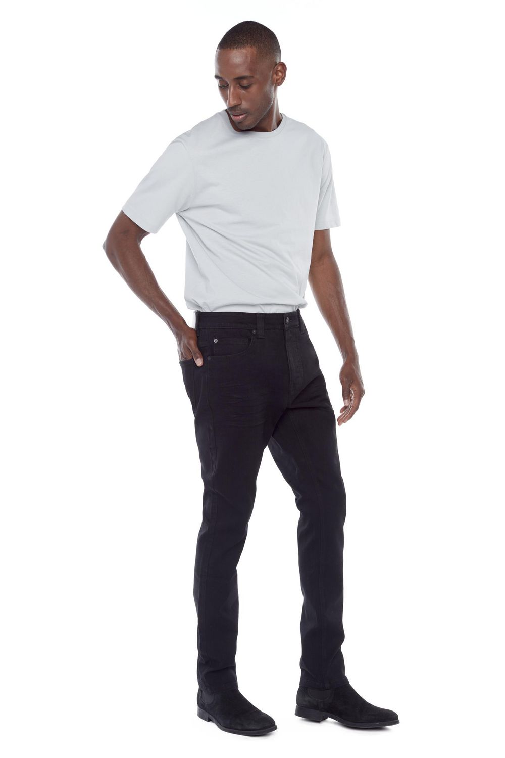 Jeaniologie ™ Men 5-Pocket Slim Fit Jeans | Black - Walmart.ca
