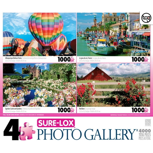Casse-tête de luxe galerie de photo à emballage multiple 4-en-1 de Sure-Lox