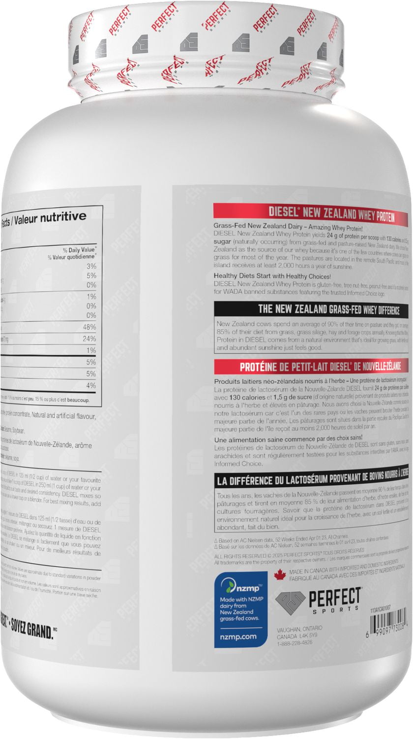 PERFECT Sports - DIESEL New Zealand Whey Protein, Chocolate Toffee