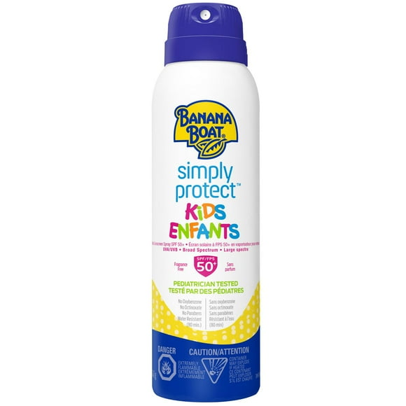 Banana Boat® Simply Protect™ Kids Sunscreen Spray SPF 50+, 141g