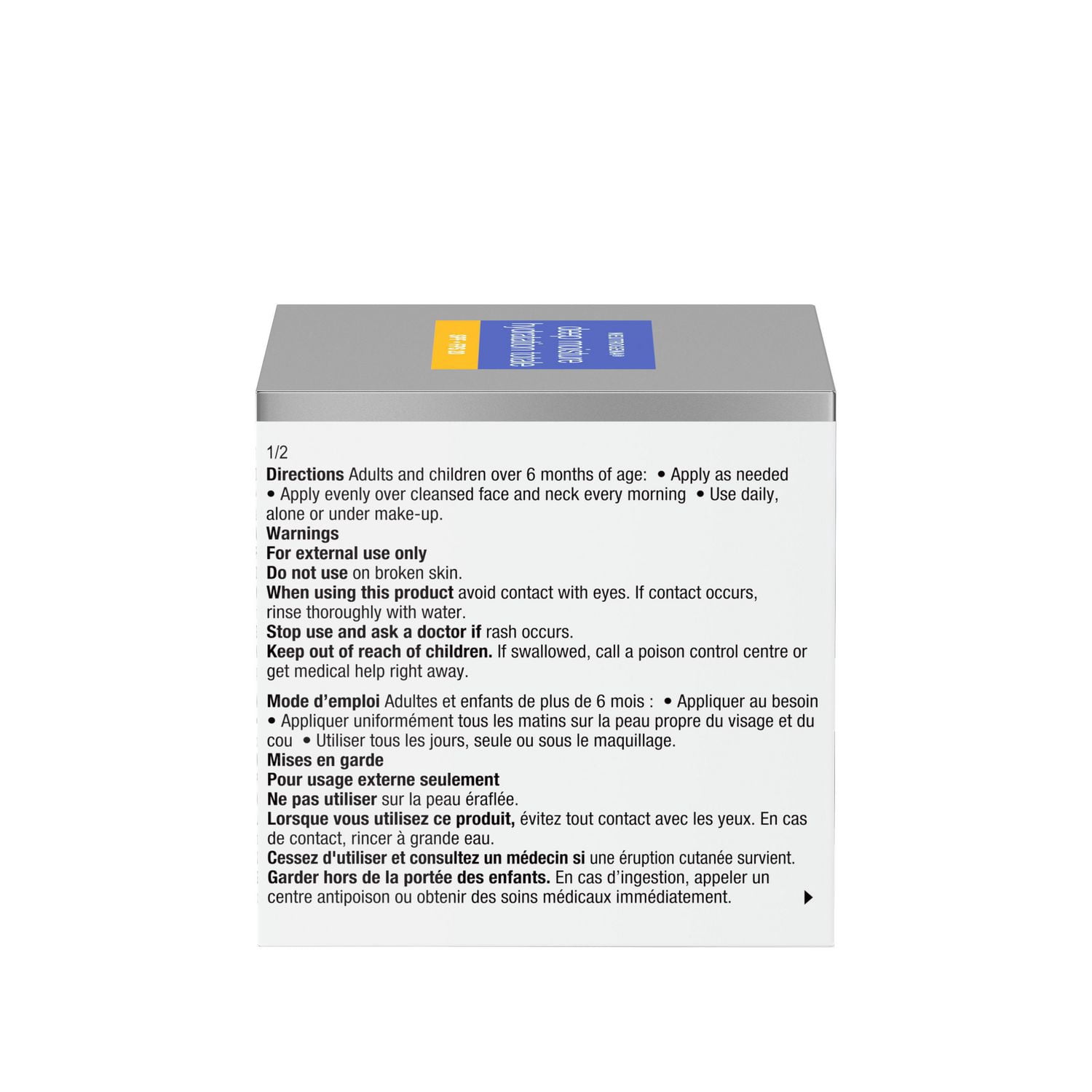 neutrogena deep moisture day cream spf 20