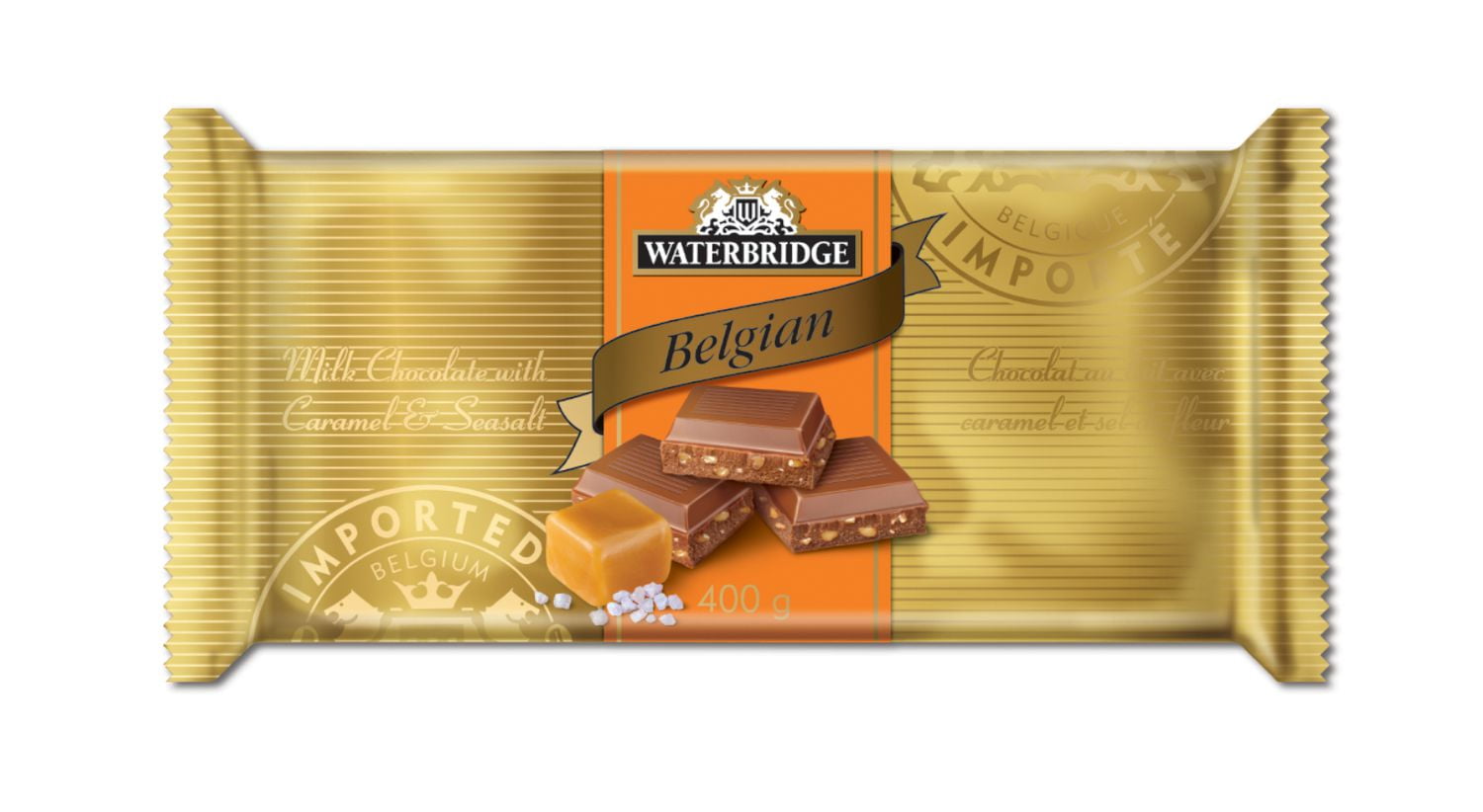 Waterbridge Caramel Sea Salt Belgium Chocolate bar Walmart Canada