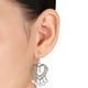 Miabella Boucles d'oreilles à motif de cœur avec perles d'eau douce de culture blanches rondes en argent sterling – image 2 sur 3