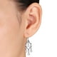Miabella Boucles d'oreilles avec perles d'eau douce blanches de culture en forme de riz 4-4.5 mm et zircons cubiques 0.25 ct TGW en argent sterling – image 2 sur 3
