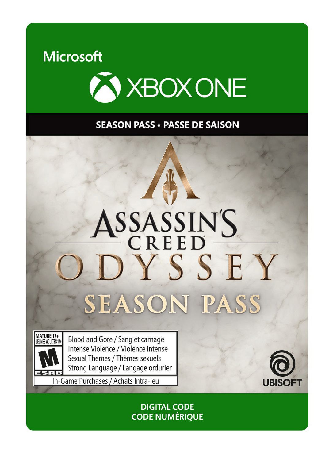 Xbox One Assassin S Creed Odyssey Season Pass Download Walmart Canada - assassin codes roblox 2018 halloween