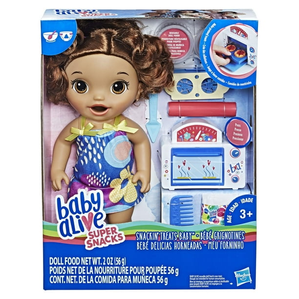 Baby Alive - Bébé Grignotines (cheveux bruns bouclés)