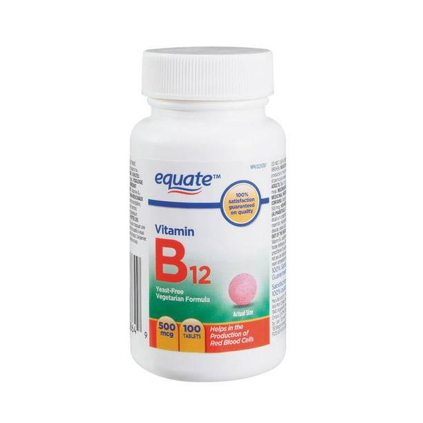 Equate Vitamine B12, 500mcg