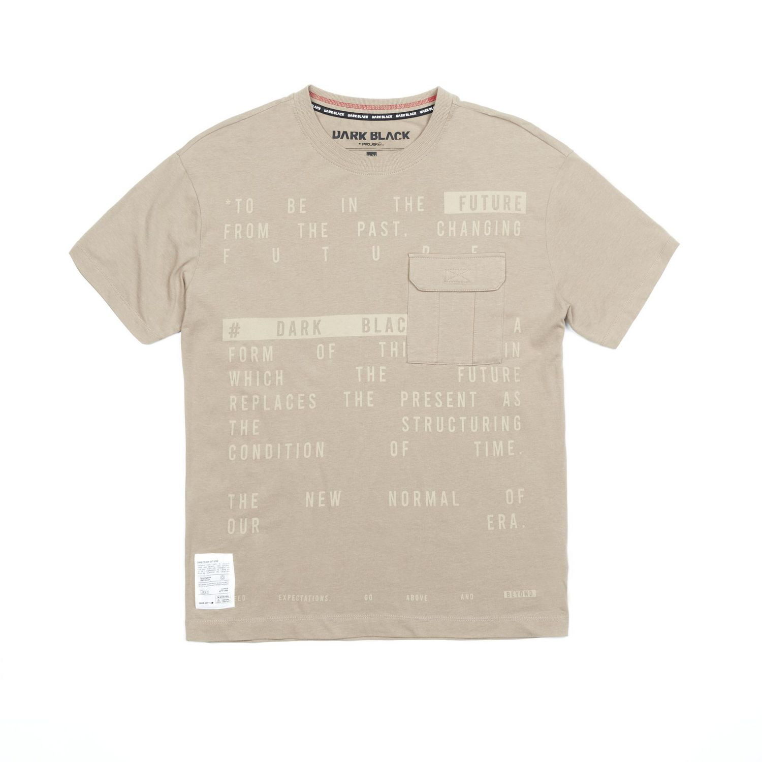 Tee-shirt graphique manches courtes Dark Black pour hommes