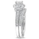 Ensemble de mariage de style quad Miabella avec diamants 1/3 CT poids total en or blanc 10K – image 2 sur 5