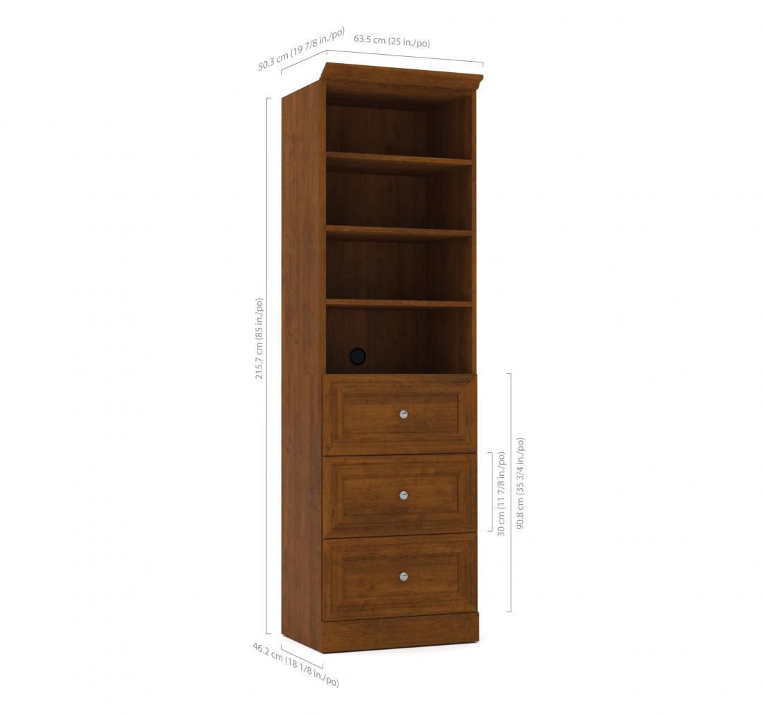 Versatile by Bestar 25'' Storage Unit with 3Drawer Set Walmart Canada