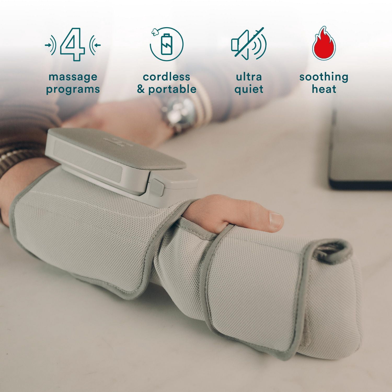 thumbnail image 2 of Modulair Hand, Wrist & Forearm Air Compression Wrap Bundle with Heat, 2 of 7