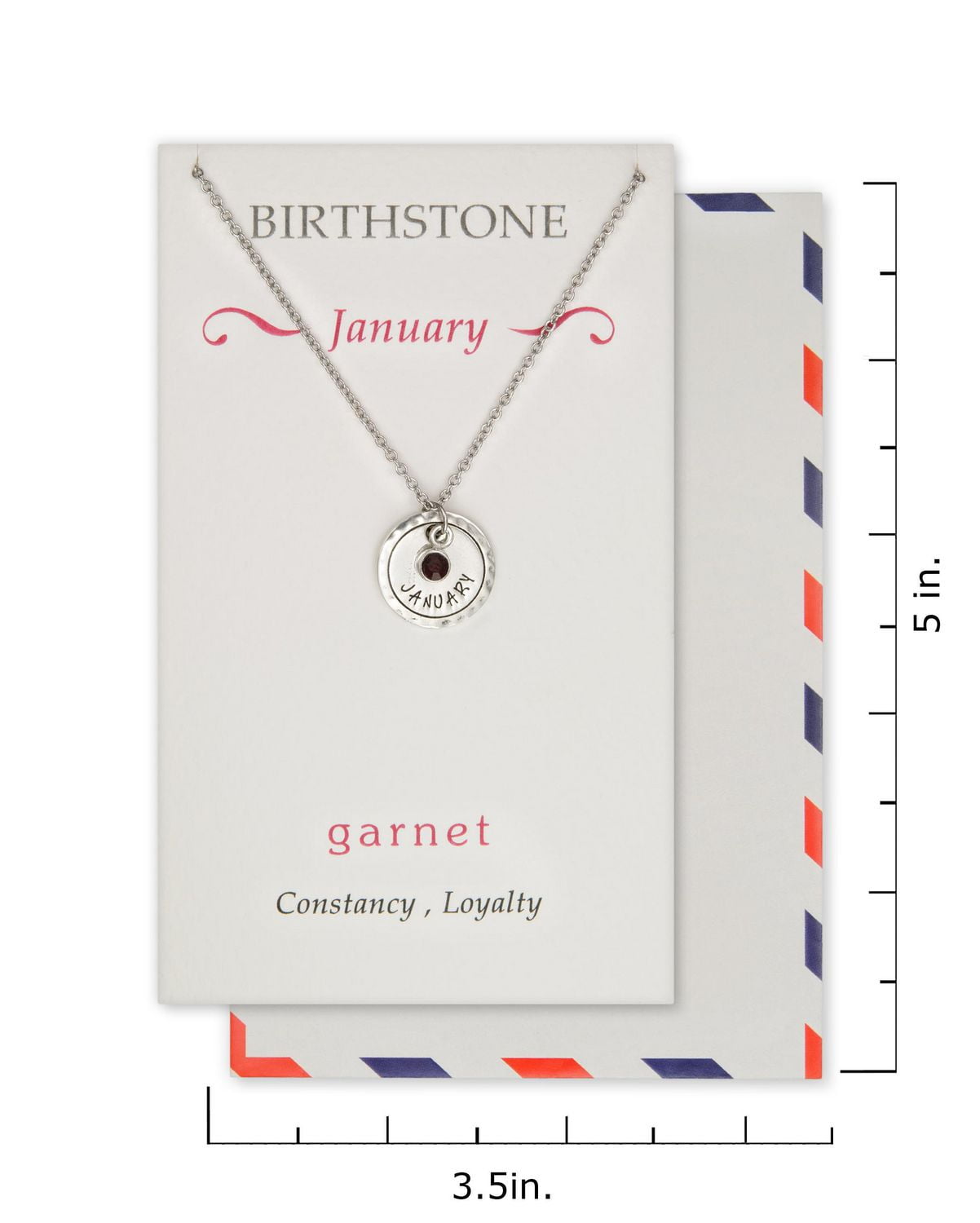 January birthstone hot sale necklace walmart