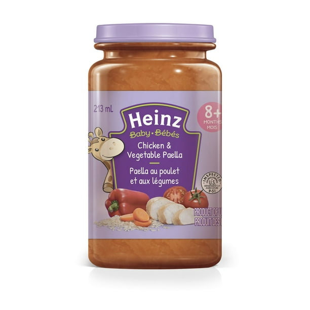 Paella au poulet et aux legumes Heinz pour enfants
