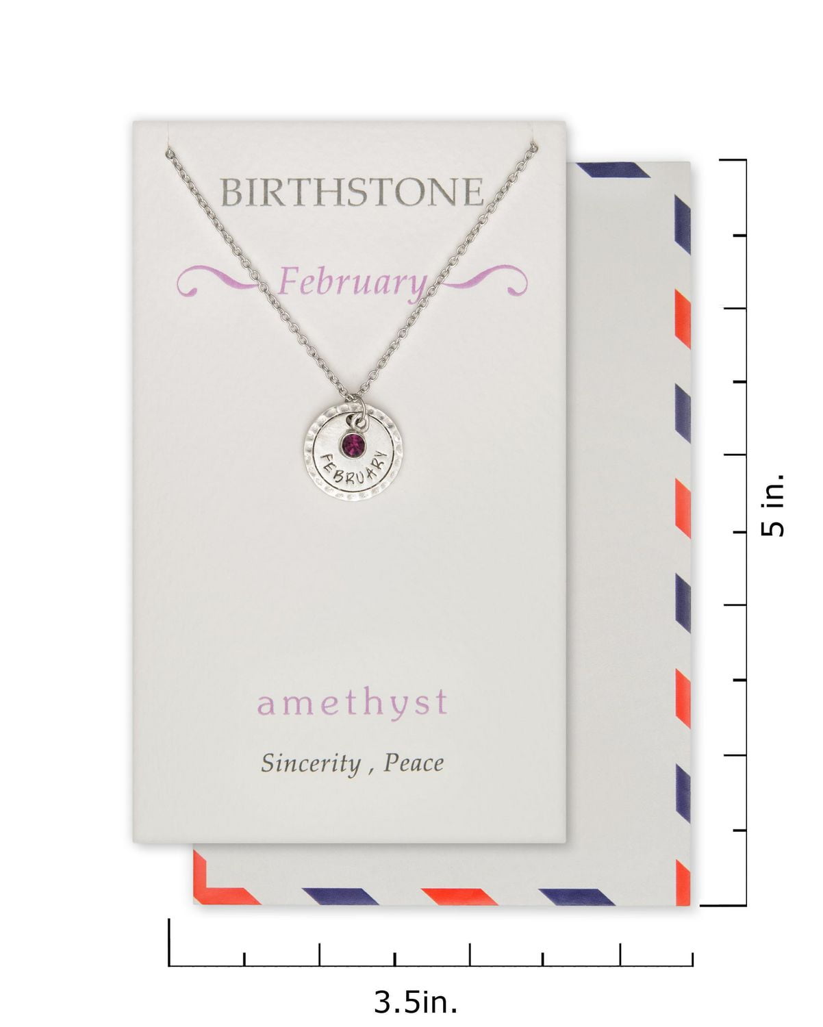 Save the Moment Femme Collier  Pierre de naissance de février