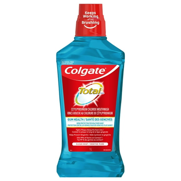 Colgate Total Gum Health Clean Mint Mouthwash, 1 L
