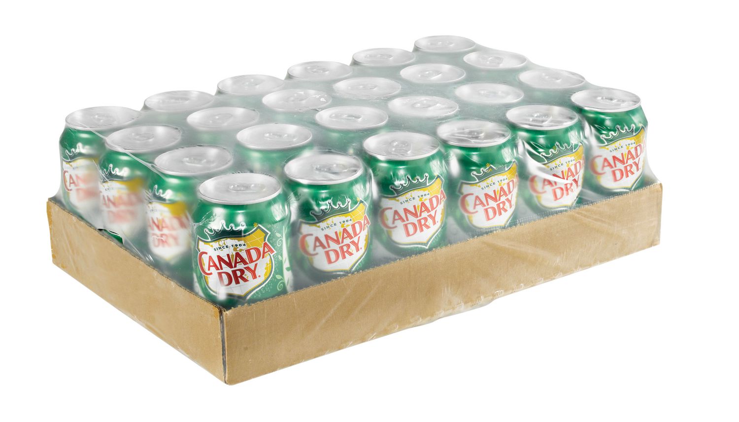 Pack 24. Canada Dry 355 ml. Dry Apple Soda. Canada Dry can.