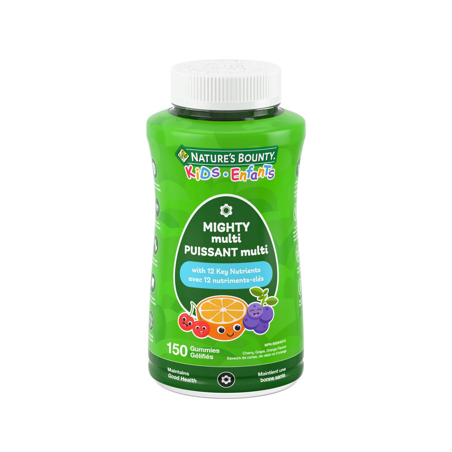 NATURE'S BOUNTY KIDS Mighty Multi, Only 1g Sugar Per Gummy, Supports Immune System, Gluten-free