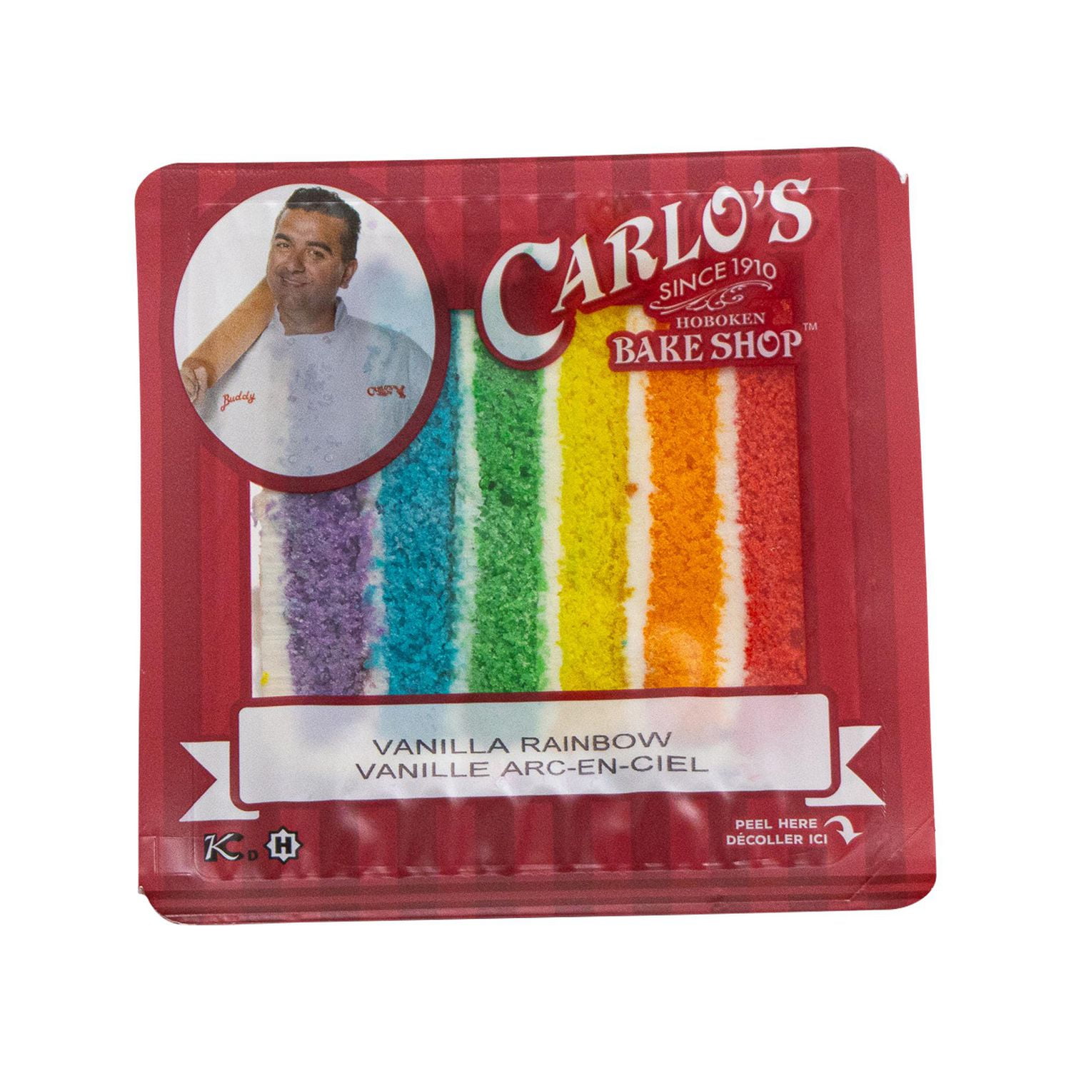 Carlo’s Bake Shop Every Buddy’s Vanilla Rainbow Cake Slice, 191 g