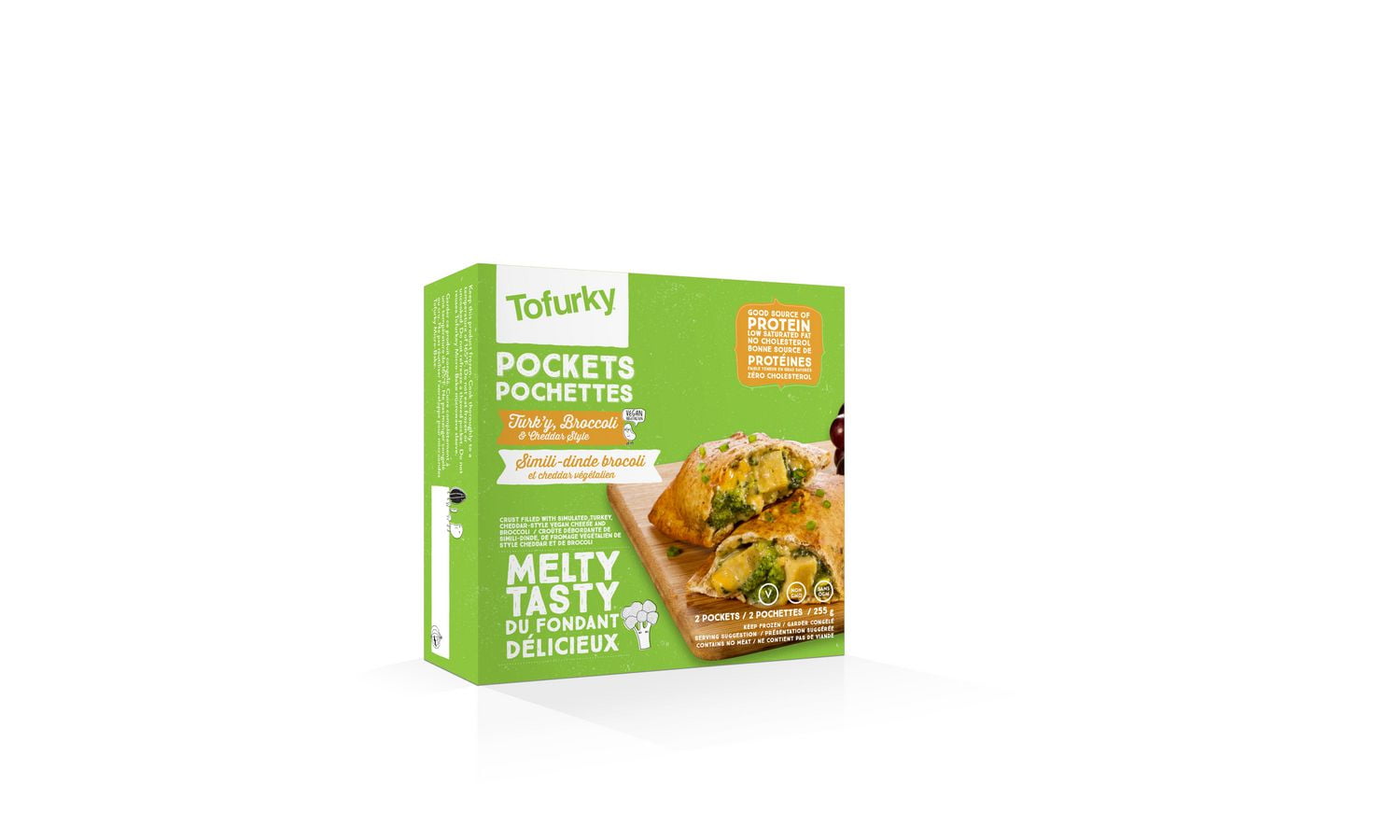 Tofurky Pockets Melty Tasty Turky Broccoli And Cheddar Style Pizza