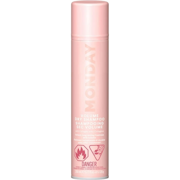 MONDAY Haircare VOLUME Dry Shampoo with Collagen, oil-absorbing ideal for Thin & Fine Hair 200 mL, With Collagen
