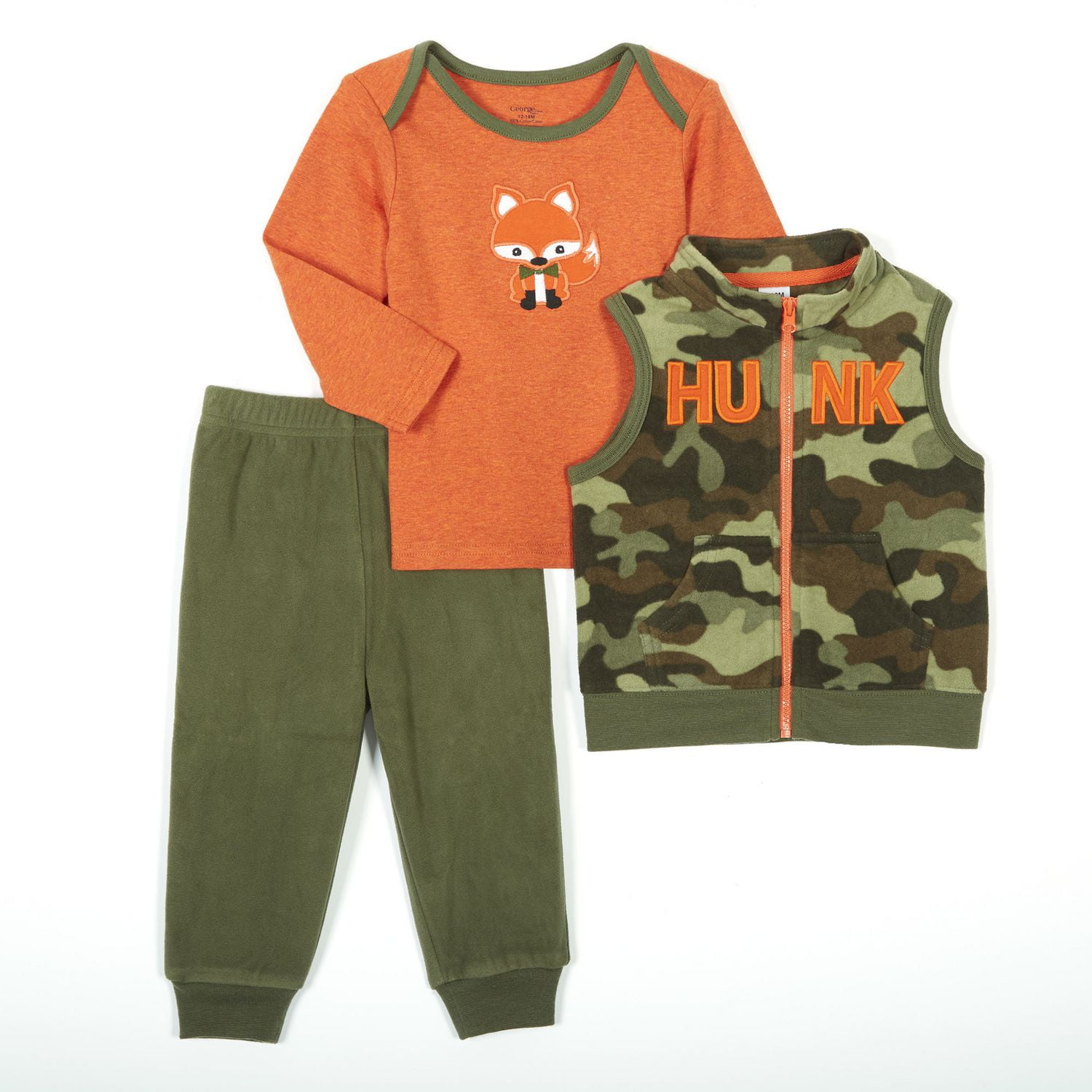 baby Boys™ 3Piece Micro Fleece Vest Set Walmart Canada