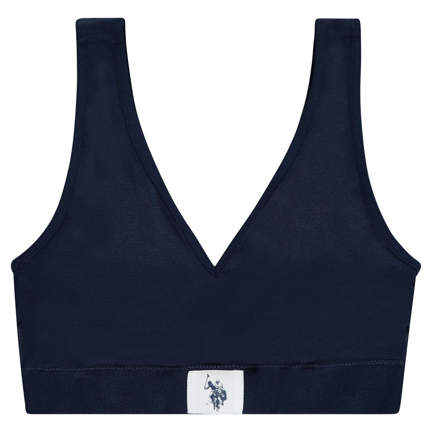 U.S. Polo Assn. Soutien-gorge lounge sans couture pour femme avec logo drapeau.