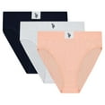 thumbnail image 1 of U.S. Polo Assn. Women's 3-Pack Seamless Hi-Cut Panties, 1 of 1