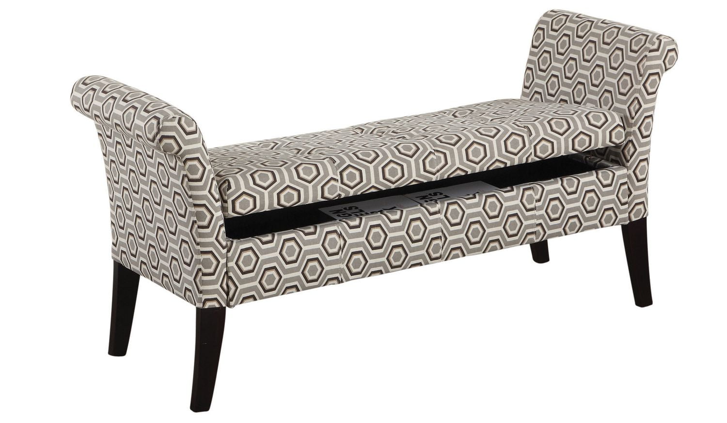 Fabric Storage Bench Grey Walmart Canada