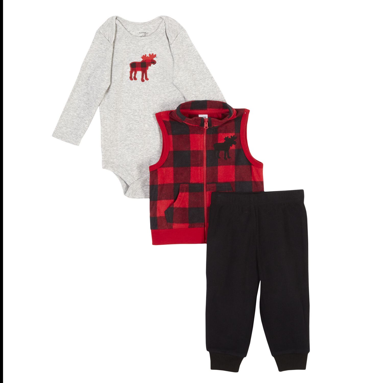 baby Boys™ 3Piece Micro Polar Vest Set Walmart Canada