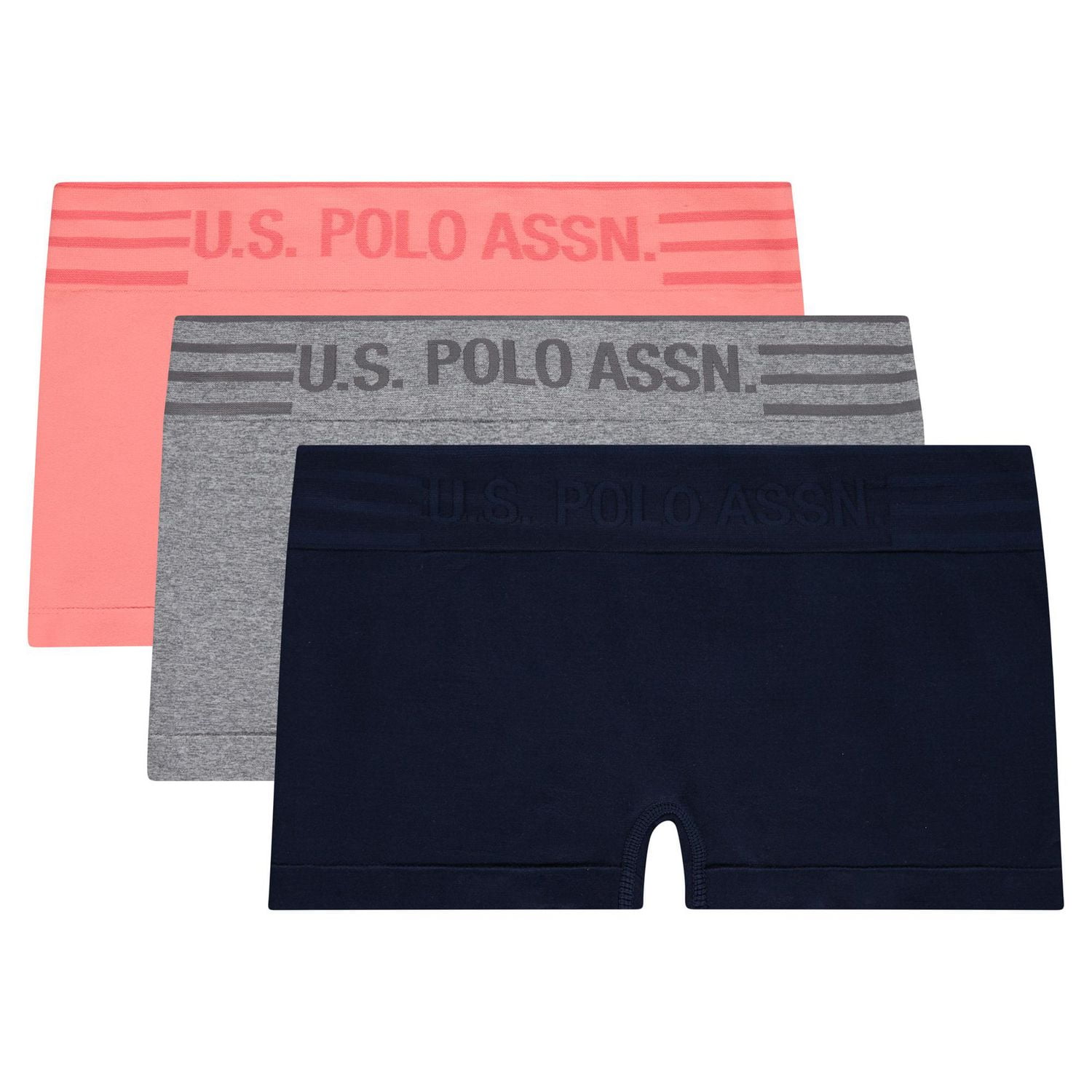U.S. Polo Assn. Women's 3-Pack  Seamless Boyshorts