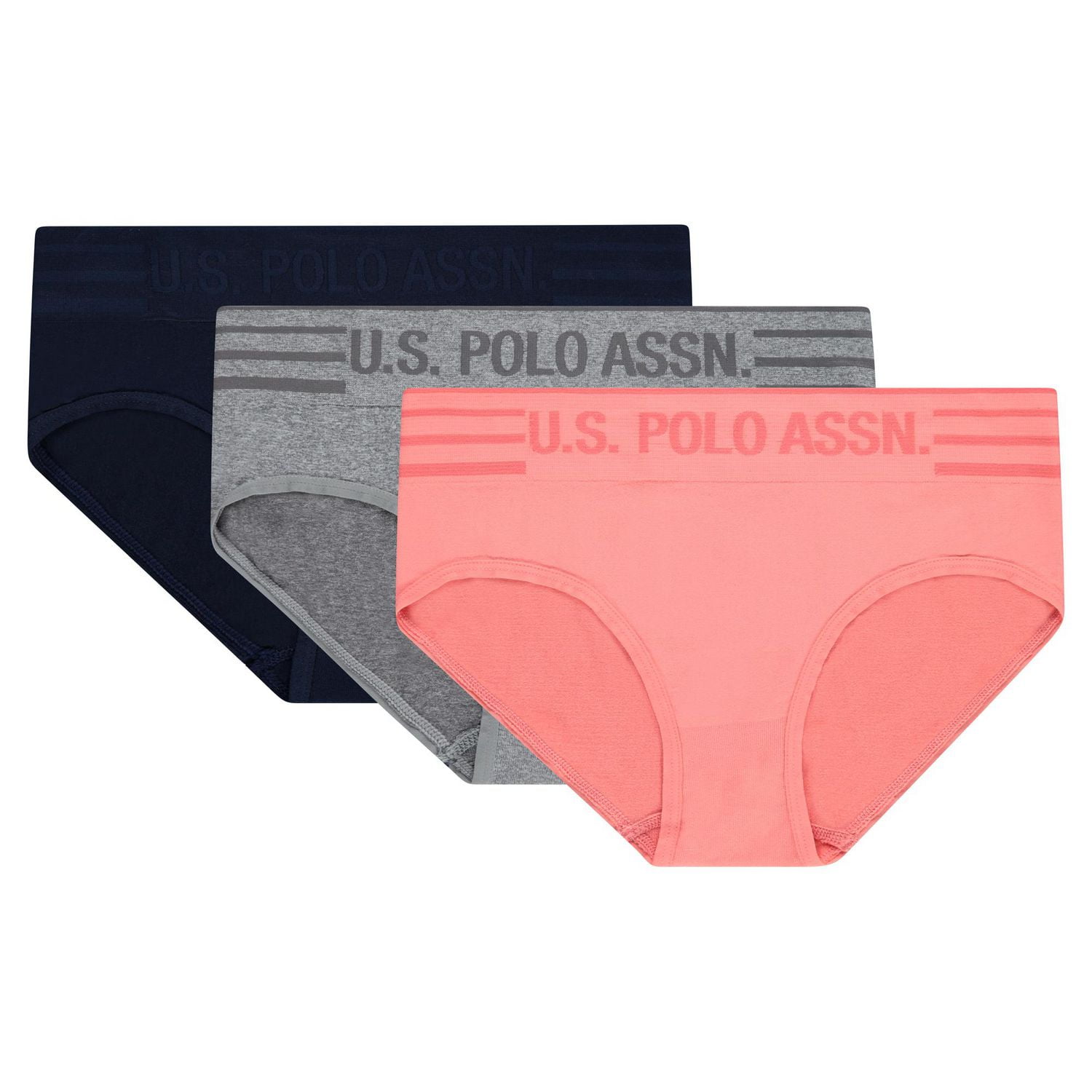 U.S. Polo Assn. Women's 3-Pack Seamless Panties