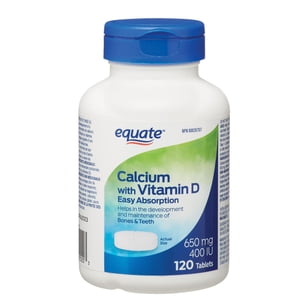 Equate Calcium with Vitamin D 650mg 400IU