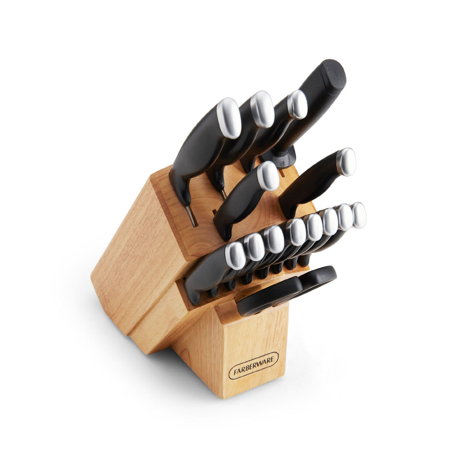 Farberware Black Comfort Grip Cutlery Set, 16 pc Knife Set 