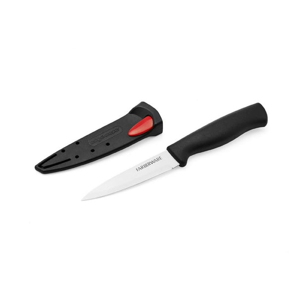 Couteau à légumes Farberware de 3,5 po avec manchon d’autoaffûtage Couteau à éplucher
