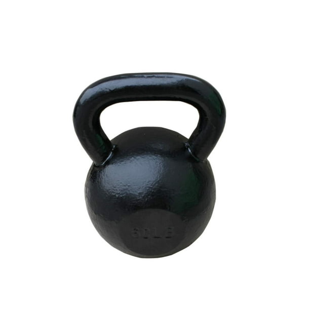 Haltère kettlebell noir - 27,21 kg (60 lb) Sunny Health & Fitness