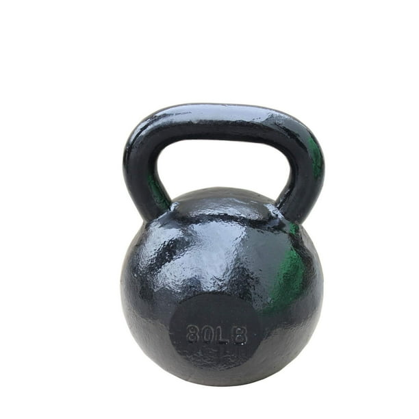 Haltère kettlebell noir - 36,29 kg (80 lb) Sunny Health & Fitness