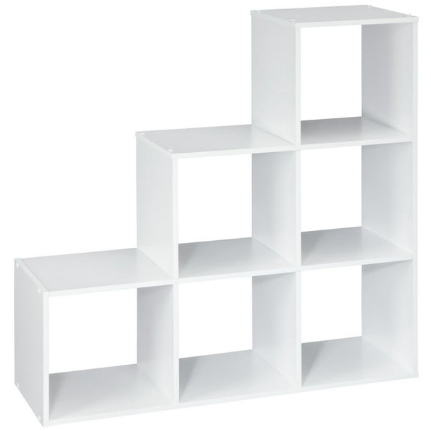 Rangement à 3-2-1 cubes en blanc 