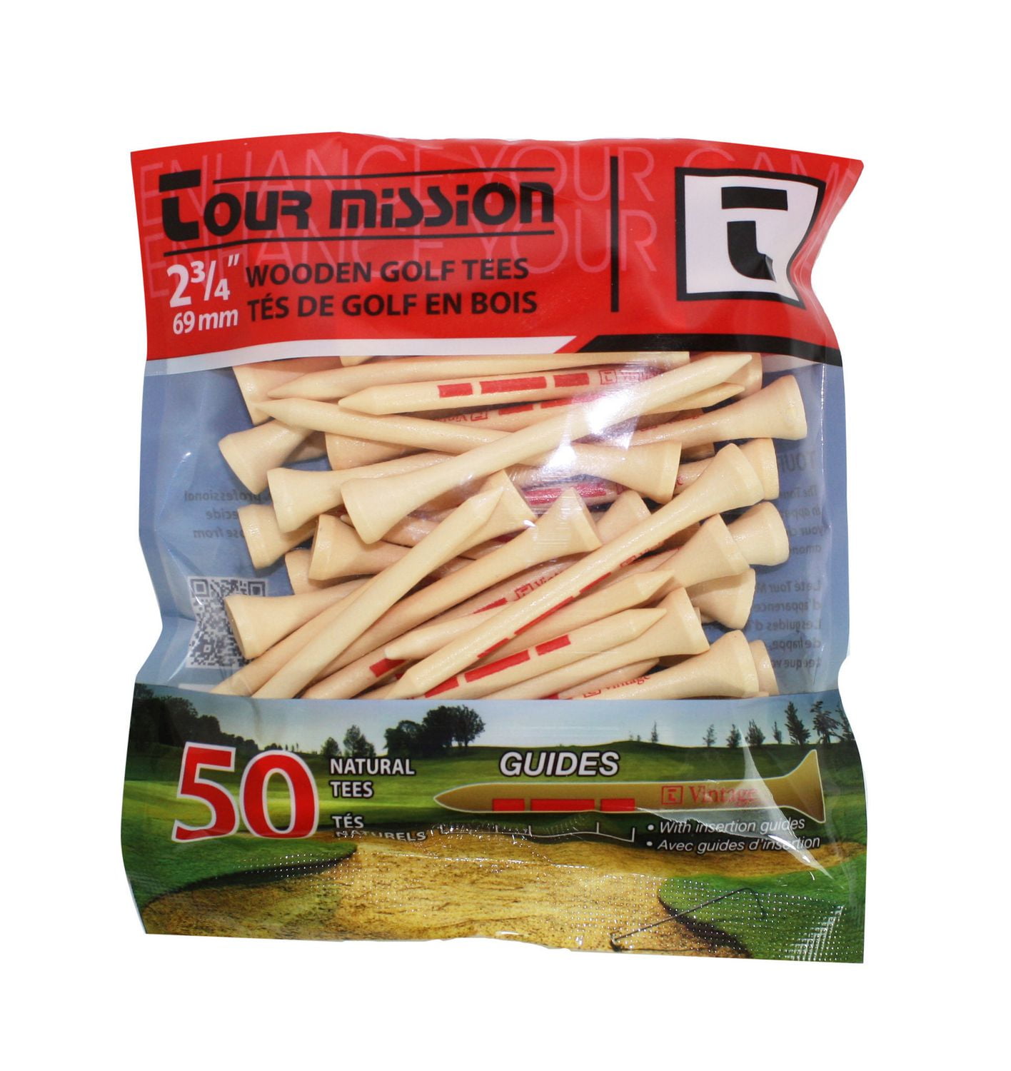 Tour Mission 2 3/4'' (69 mm) Wooden Golf Tees Walmart Canada