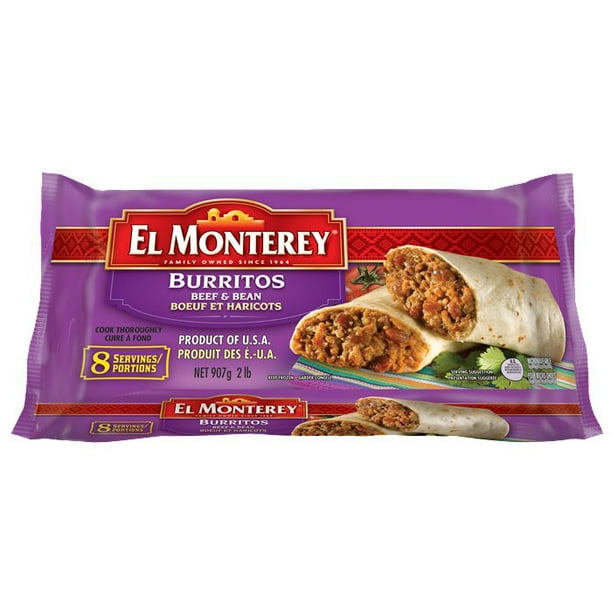 Burritos EL Monterey aux haricots et au bœuf